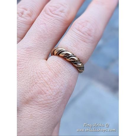 Bronze Viking Jewellery Ring Ulrika