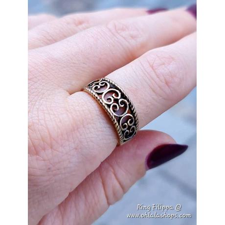 Bronze Viking Jewellery Ring Filippa