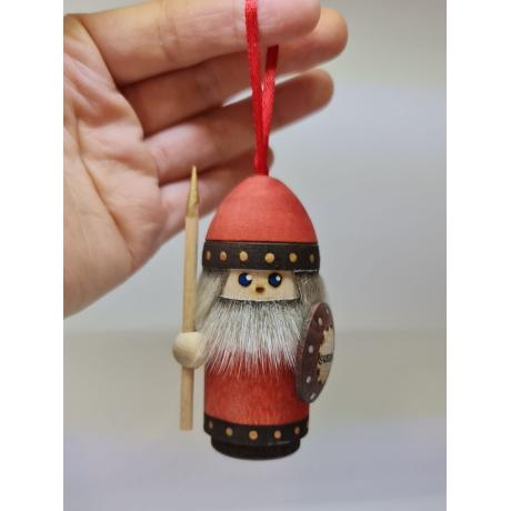 Handmade Swedish Souvenir - Viking Christmas Edition red&grey